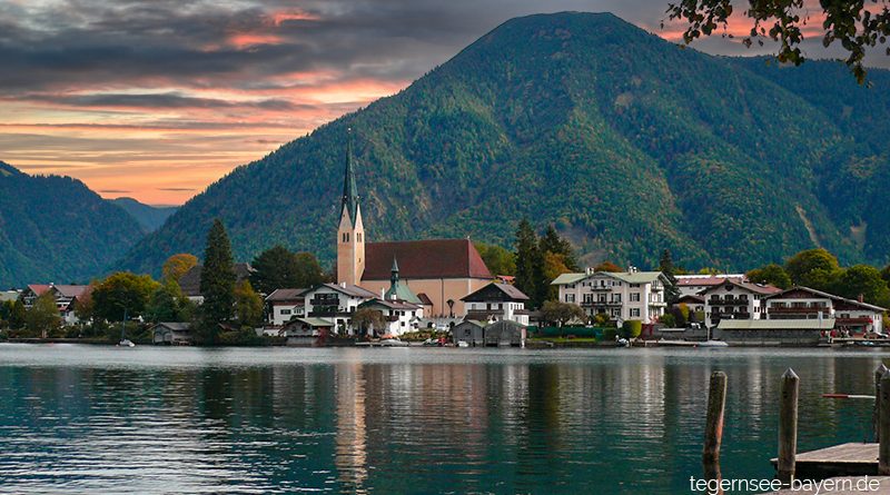 Malerwinkel Rottach Kirche See Rottach Egern Bayern Tegernsee Lifestyle Luxury